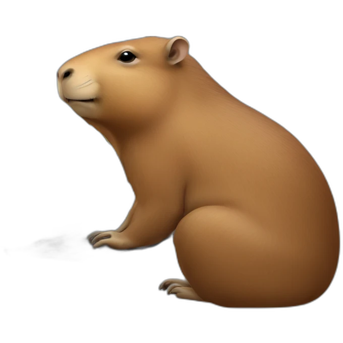 capibara at computer emoji