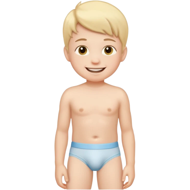 Kid with underwear emoji