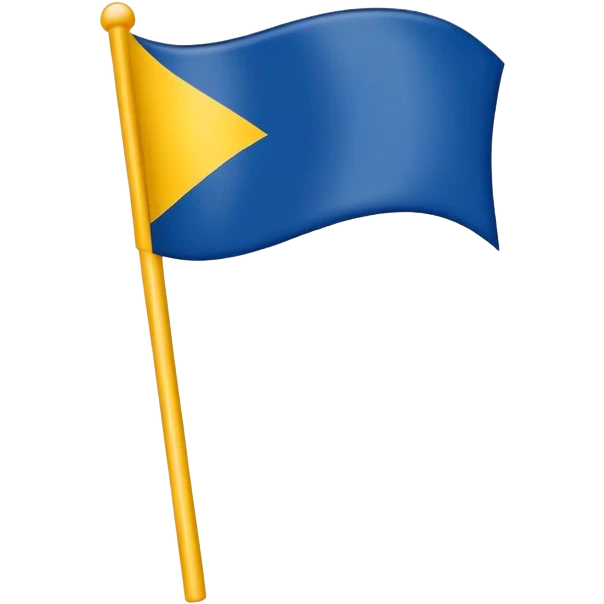 Bandera de color amarillo y azúl oscuro  emoji