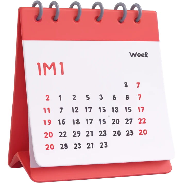 calendar week emoji