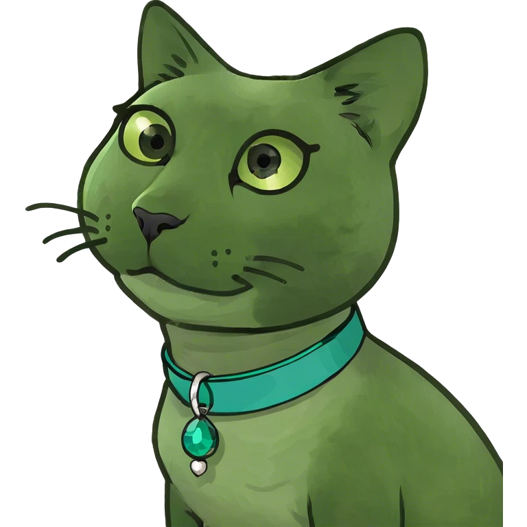 Cat with earings on emoji
