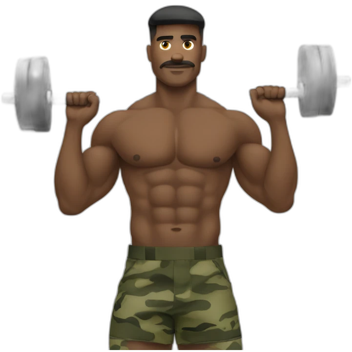 barbell military press emoji