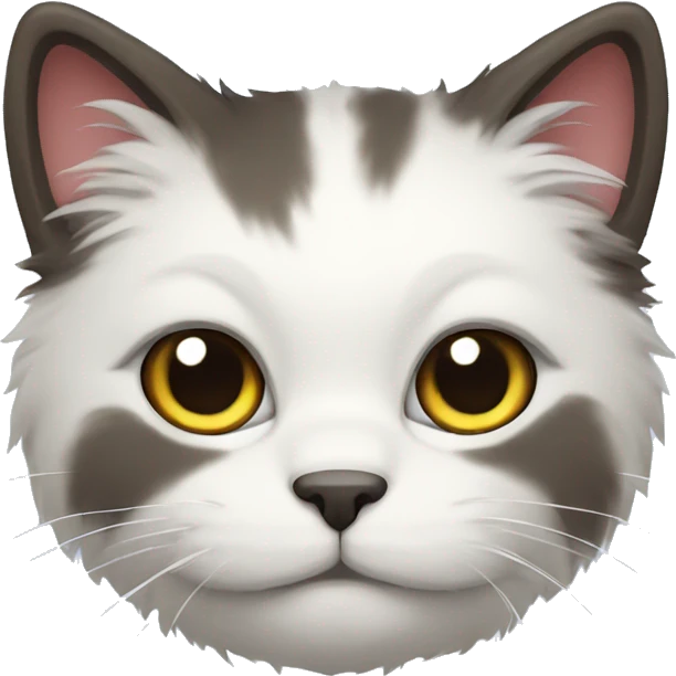 Cute fluffy cat emoji