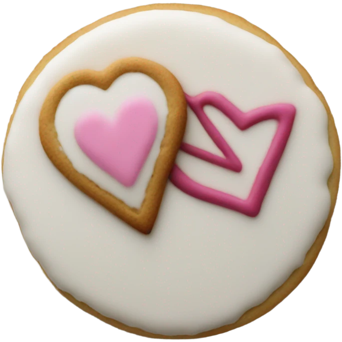 cookie heart with motorcycle  emoji