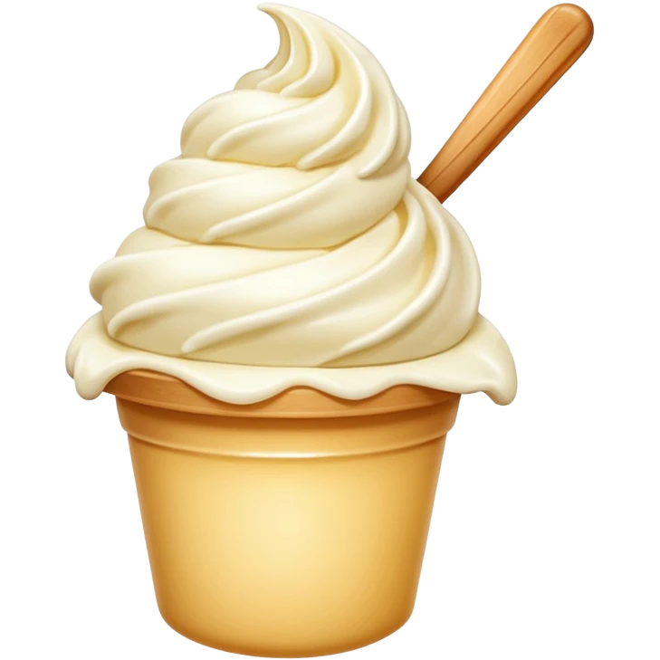 vanilla gelato emoji