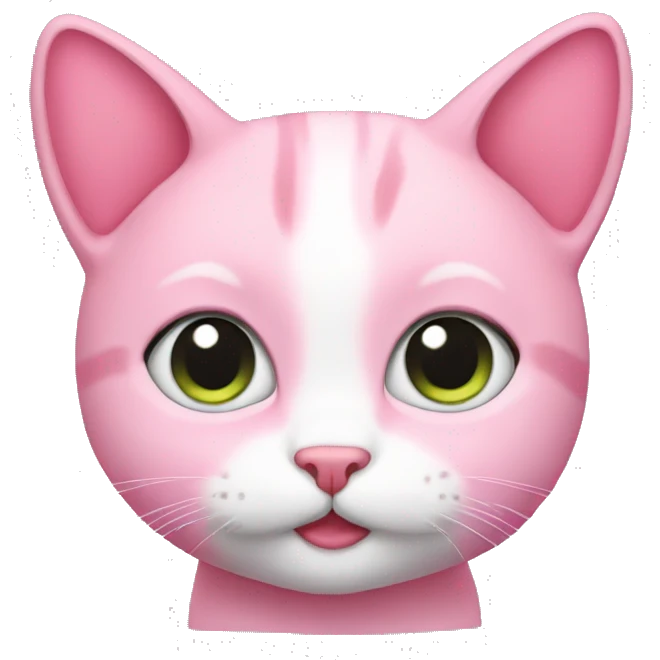 PINK CUTE CAT emoji