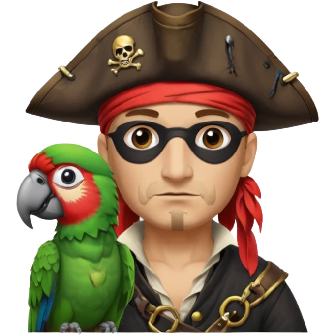 pirate and parrot emoji