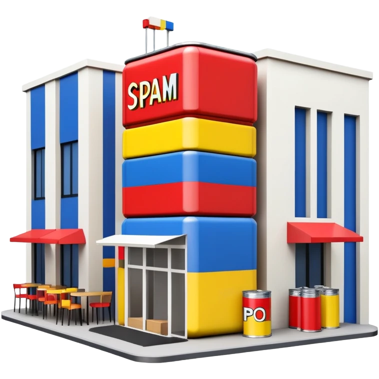  mondrian style paris spam cafe emoji