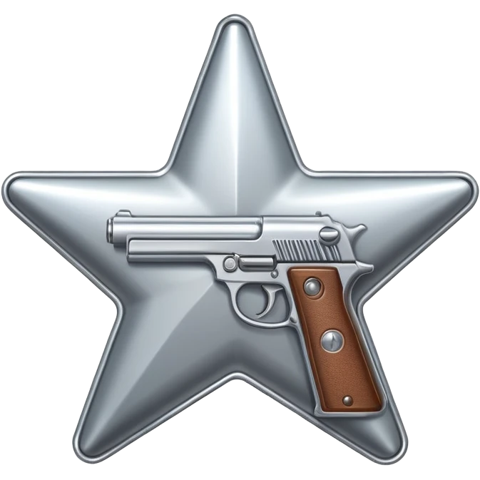 Star with a gun emoji