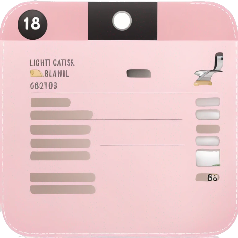 Light pink boarding pass  emoji