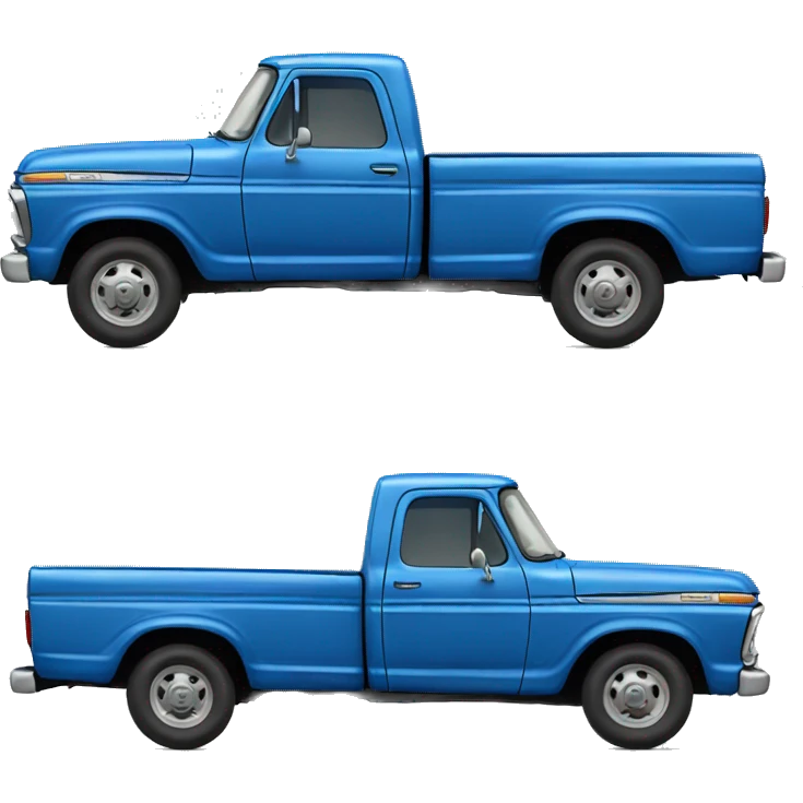 old blue ford truck emoji