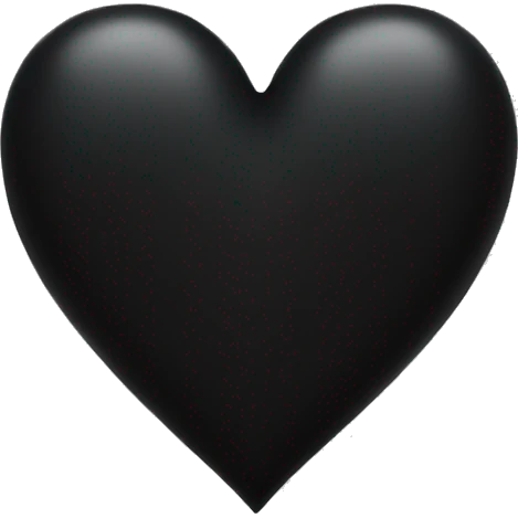 Black heart emoji