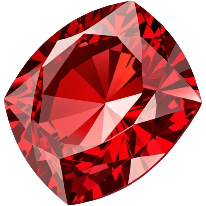 Red Diamond Crystal with "RED" written in the centerRed Diamond Crystal with "RED" written in the center emoji