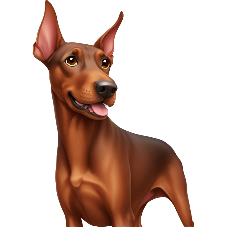 Red Doberman pinscher  emoji