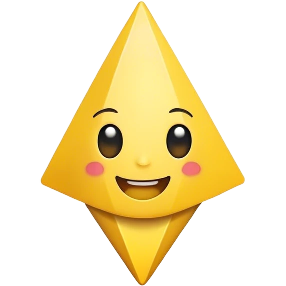 Happy triangle  emoji