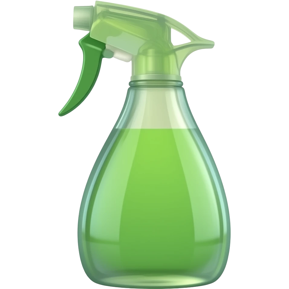 Green spray bottle emoji