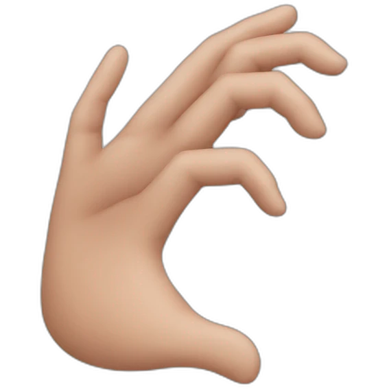 Heart hand emoji