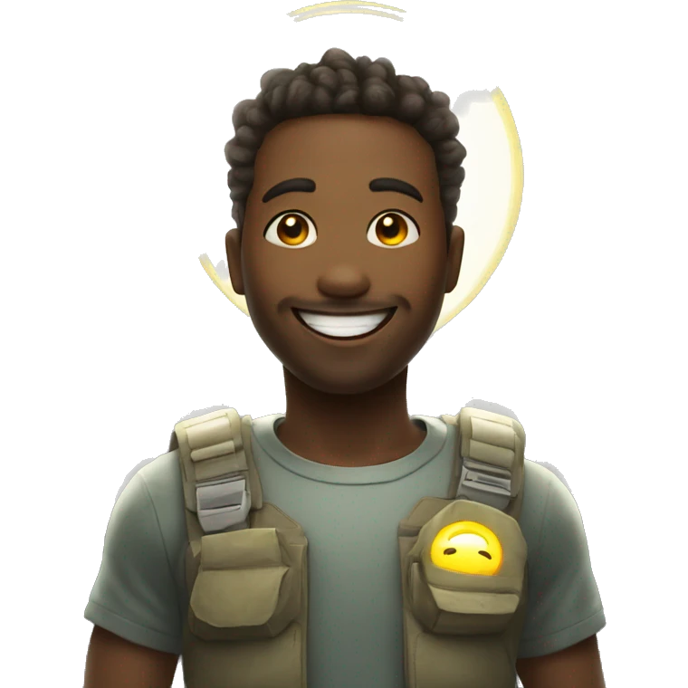 smiley with halo emoji
