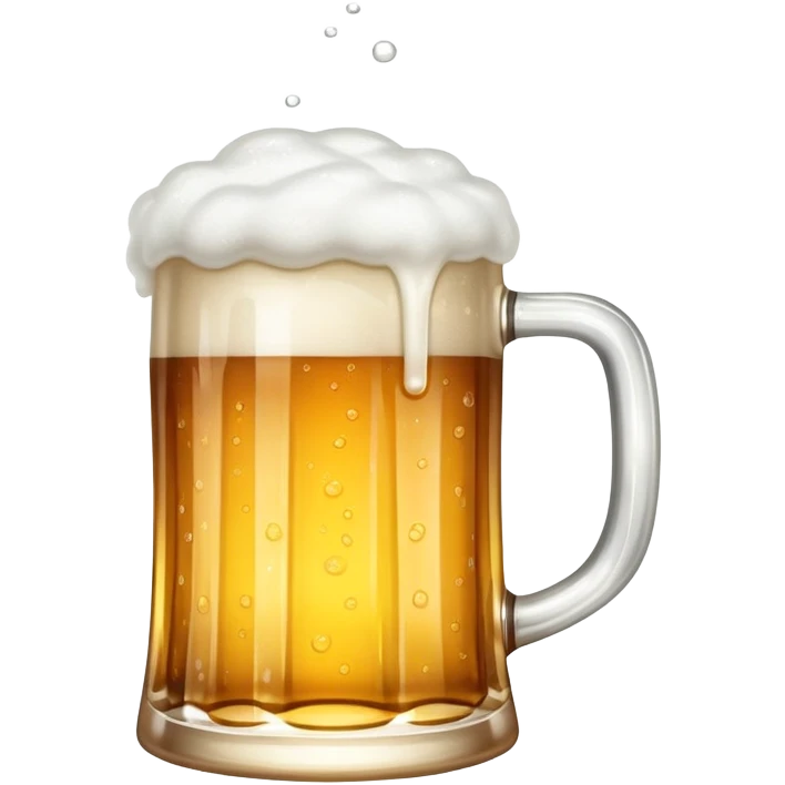 beer mug with foam emoji