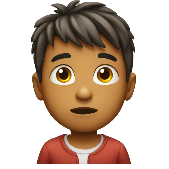 kid having trouble emoji