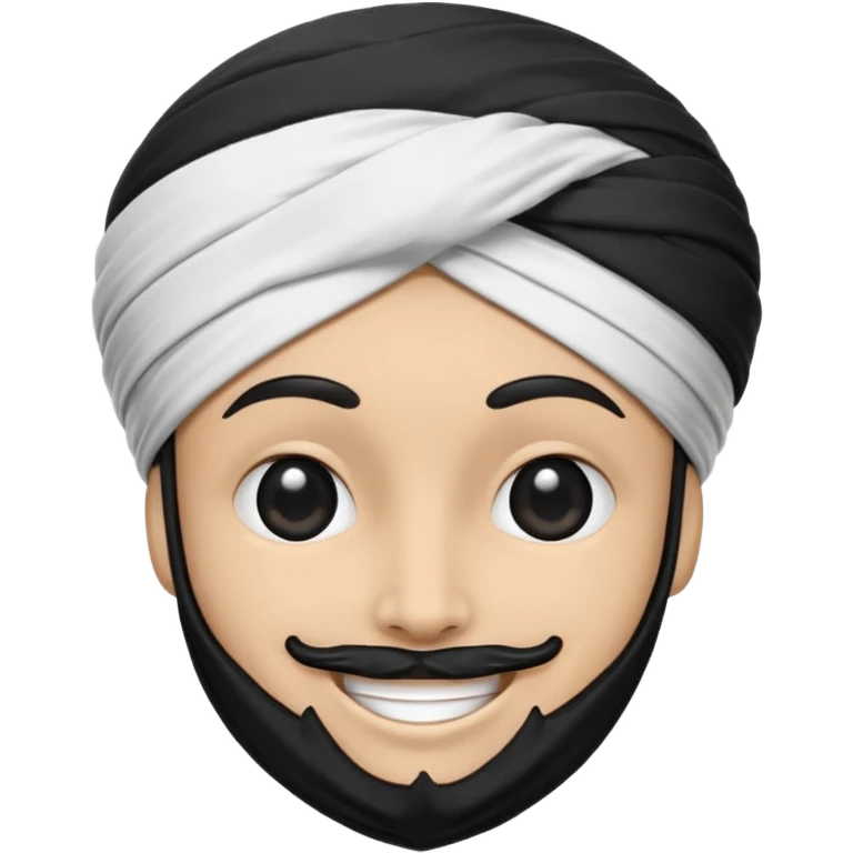 Corsica flag white with a black head moor emoji