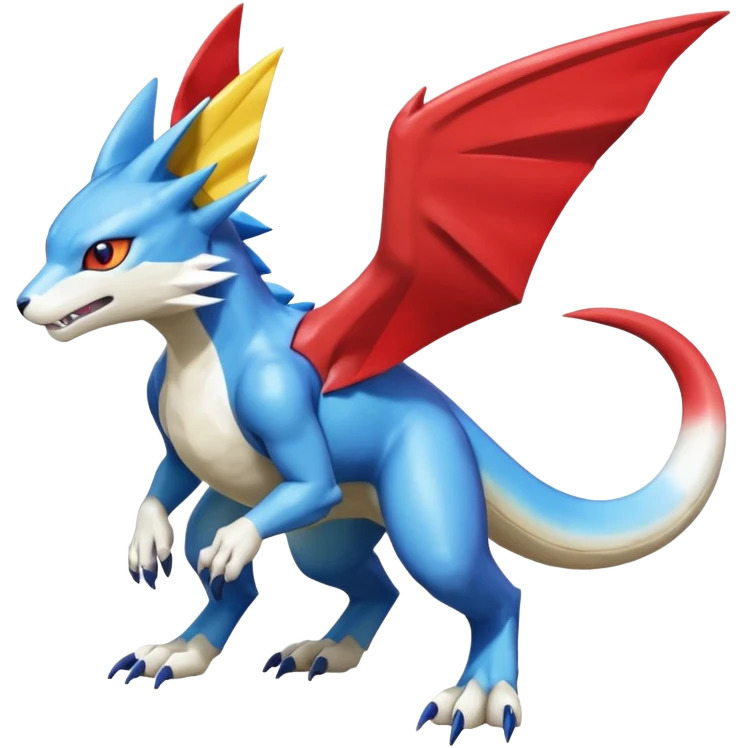 Gabite-Veemon-UlforceVeedramon-Digimon-Latias-Peppercat-Pokémon-Flamedramon-fusion-animal-hybrid-creature, Full body  emoji