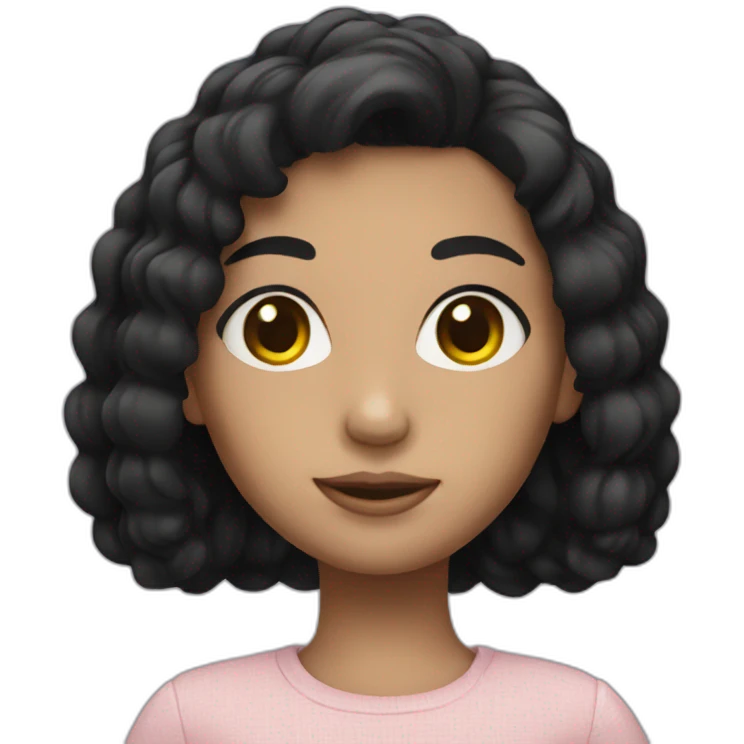 doll with black hair emoji