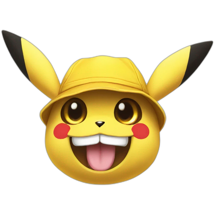Fusion pikachu luffy hat emoji