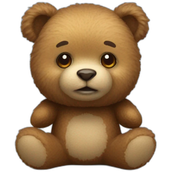 Miniature teddybear emoji