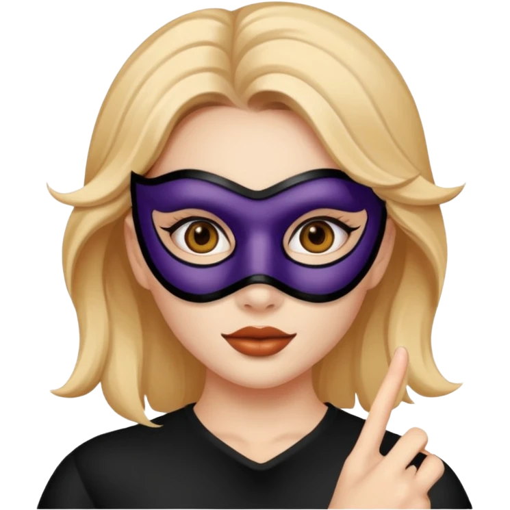 Face clen girl selfiewith masck face emoji