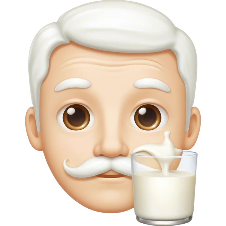 Milk mustache  emoji