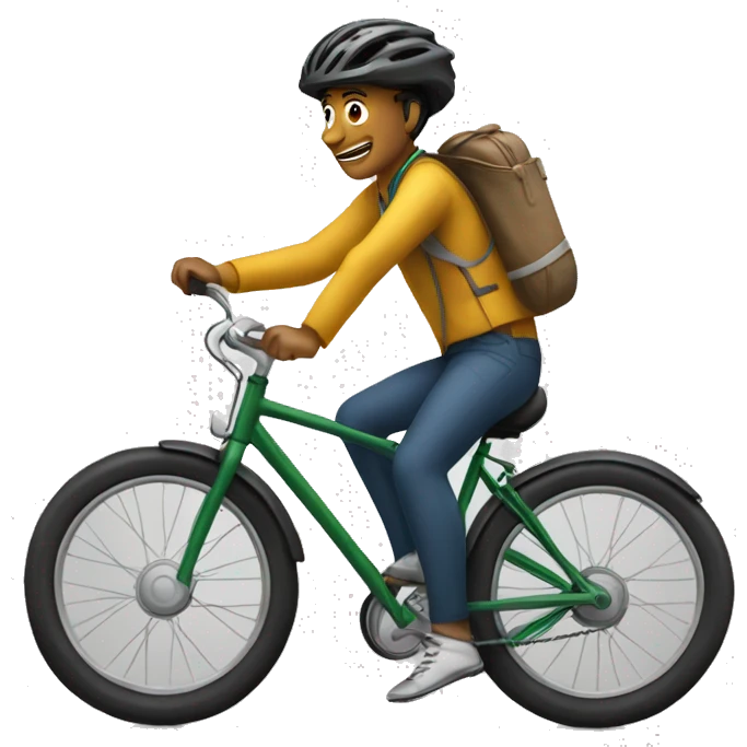Moi sur un vélo emoji