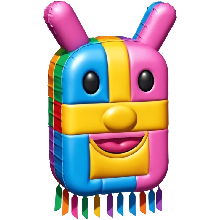   jeff koons style art SPAM pinata sculpture  emoji