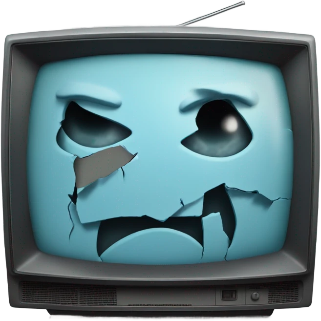 broken tv emoji