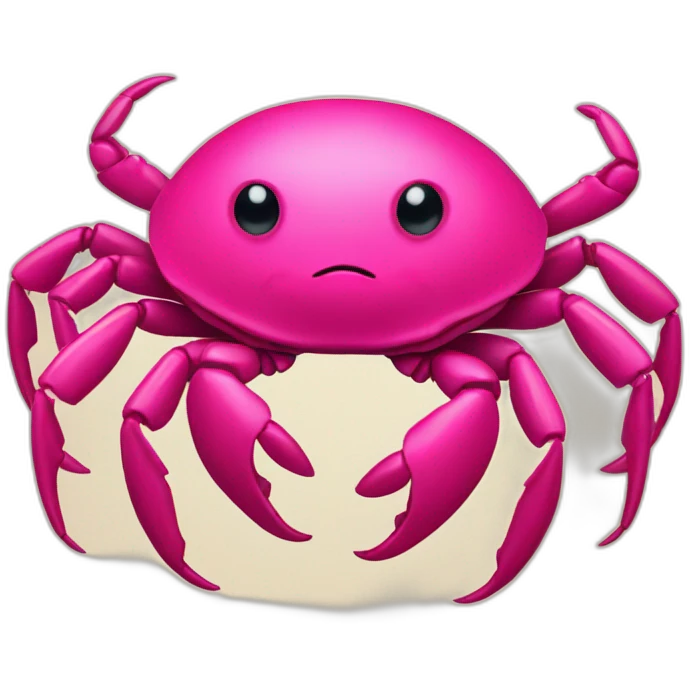 Hot Pink Crab emoji