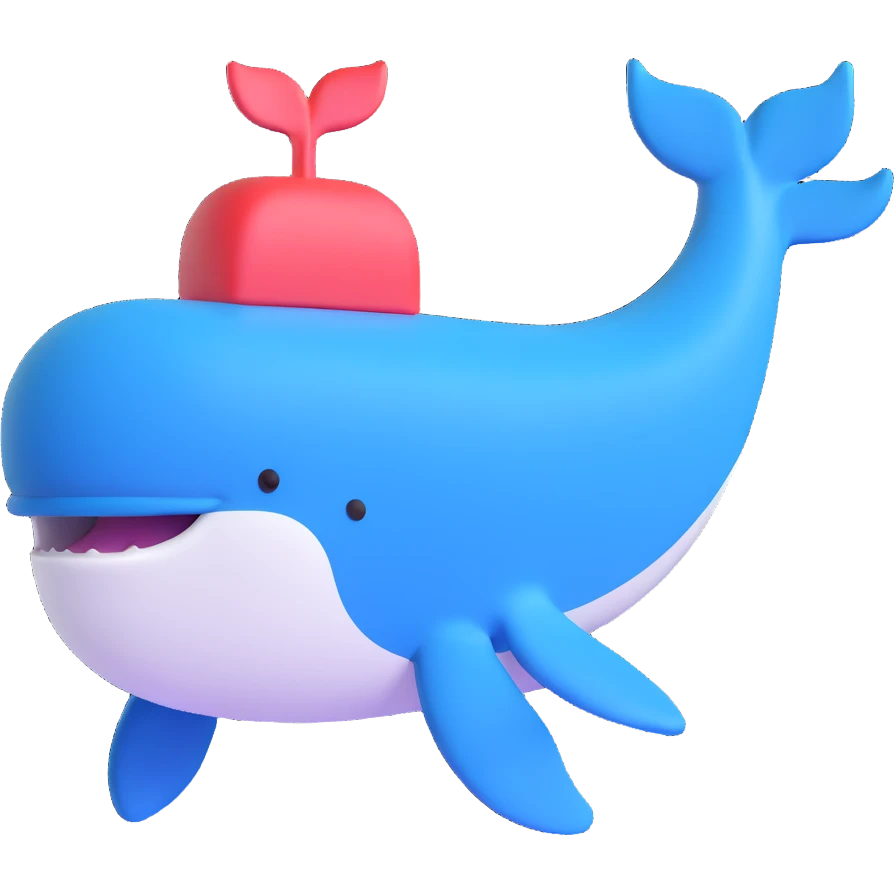a blue whale emoji
