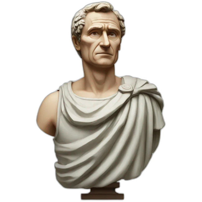 Julius Caesar statue emoji