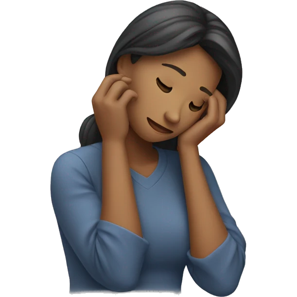 woman thinking with face in palm emoji