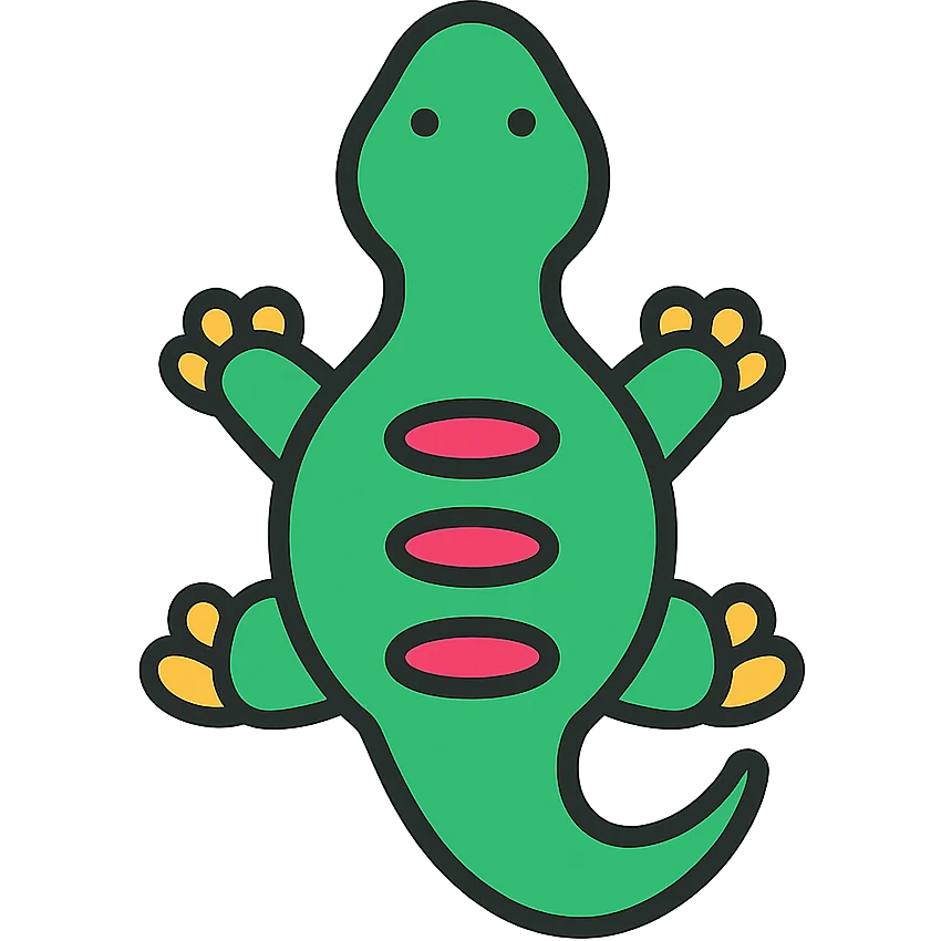 top view of a dinosaur emoji