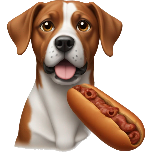 chorizo with a dog emoji