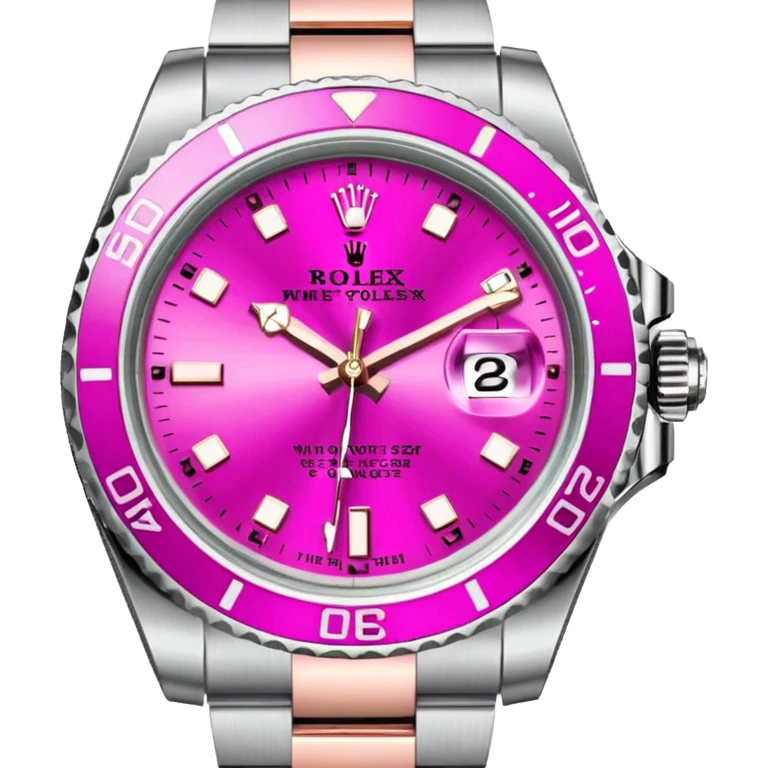 Pink Rolex and g wagon emoji