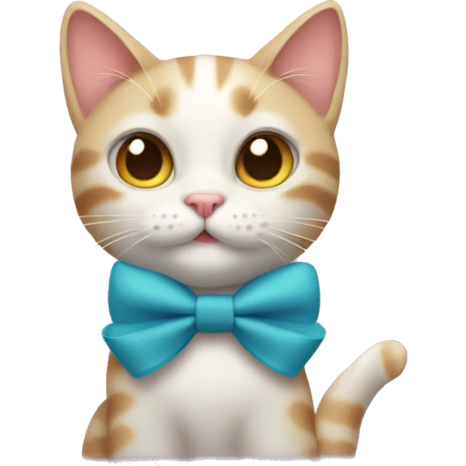 Cat with bow emoji