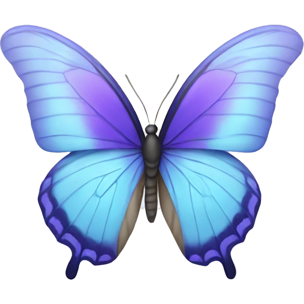 Purple and baby blue Butterfly emoji