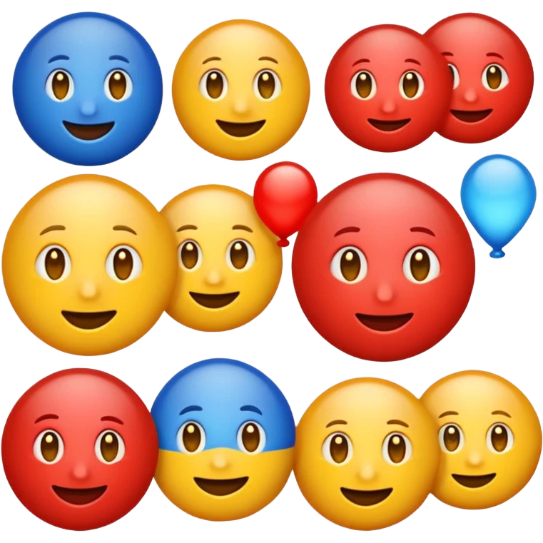 the word BLOG in bright primary colors, traditional emoji style, subtle drop shadow emoji
