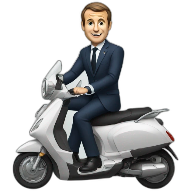 macron en scooter emoji