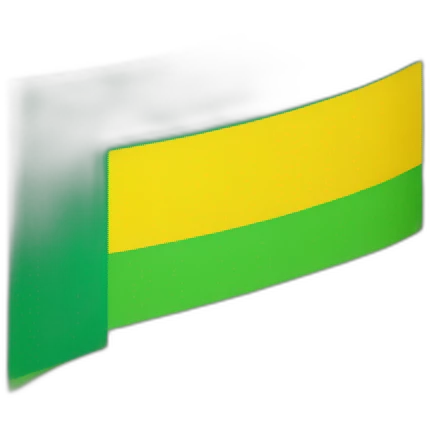 A flag of horizontal lines colors yellow anda green emoji
