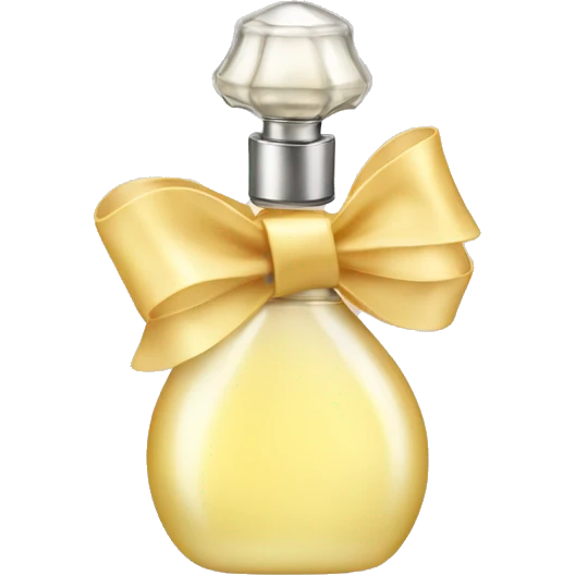 vanilla perfume with a bow emoji