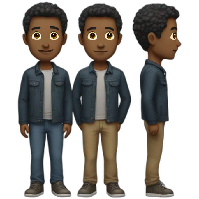 5 man standing  emoji