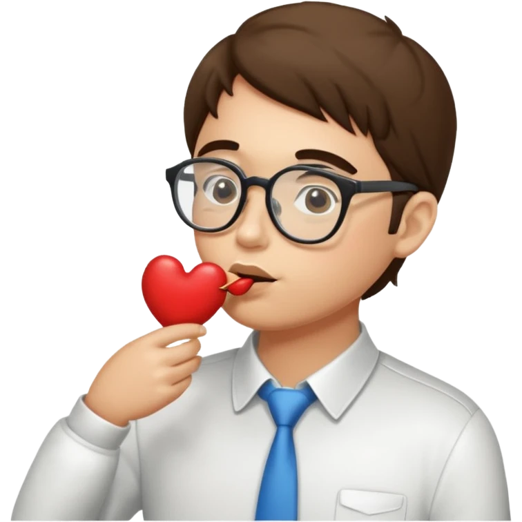 Tech worker kiss butt emoji