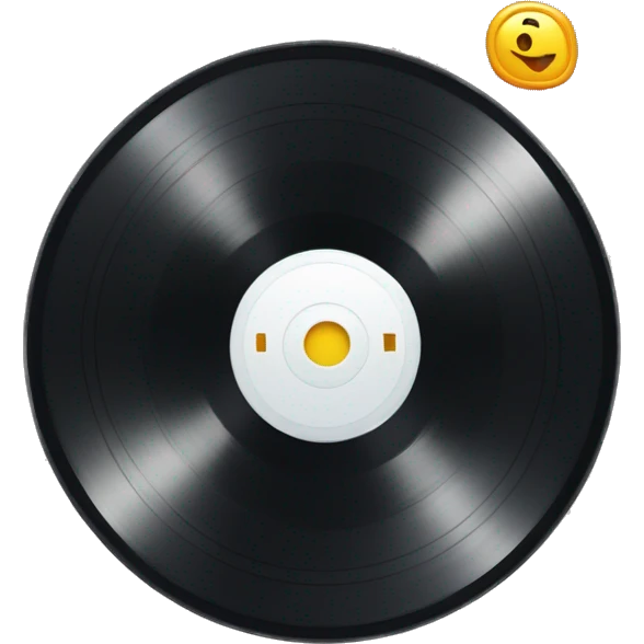 XP points icon in the form of a vinyl record. emoji
